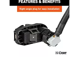 Curt Manufacturing 19-c silverado/sierra 1500/2500/3500 7ft extension harness(adds 4&7way rv blade to bed)