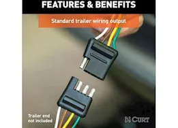 Curt Manufacturing 21-c sienna t-connector vehicle to trailer wiring harness
