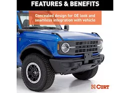 Curt Manufacturing 21-c bronco w/modular or standard d-ring bumper custom tow bar base plate