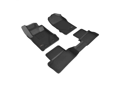 3-D Mats 21-c bronco 2dr row 1 and row 2 maxpider custom fit kagu floor liners black Main Image