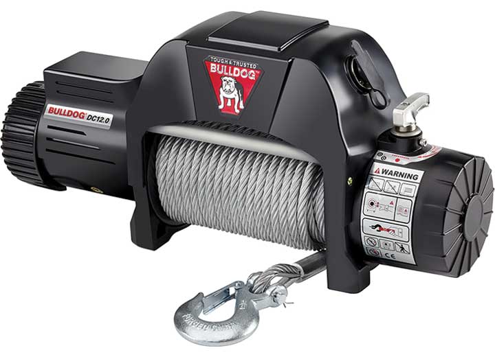 Draw-Tite Dc electric utility winch dc12.0 12,000lbs w/wire rope Main Image