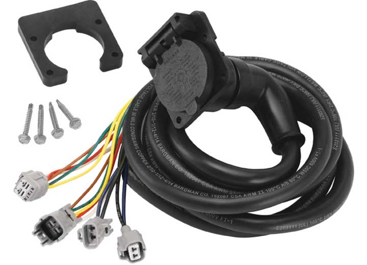 Draw-Tite 90 degree 5th wheeladapter harness, 7-way flat pin connector assembly 7 ft., toyota Main Image