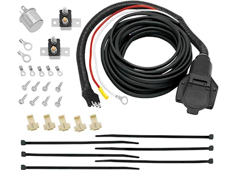 Draw-Tite Pre-wired brake mate kit adapter, 7-way flat pin connector w/brake control wiring installation kit Main Image