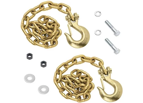 Draw-Tite GOOSE BOX ACCESSORY SAFETY CHAIN KIT (CONTAINS (2) GRADE 70, 5/16IN X 42 IN W/5/16IN CLEVIS HOOK &