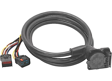 Draw-Tite 90 degree fifth wheel adapter harness, 7-way flat pin connector assembly 9 ft., dodge Main Image