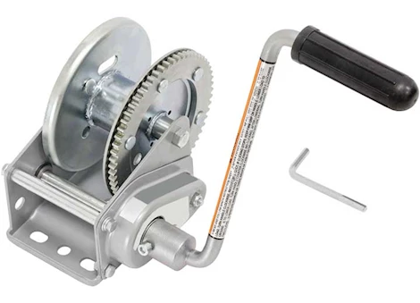 Draw-Tite 1500lb standard series trailer winch w/self activating brake (cable not included) Main Image