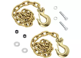 Draw-Tite Goose box accessory safety chain kit (contains (2) grade 70, 5/16in x 42 in w/5/16in clevis hook &