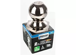 Draw-Tite Interlock carbon black nickel forged 2in x 1in x 2in 7500lb hitch ball