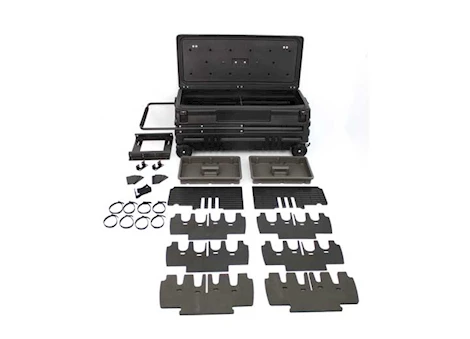 DU-HA Black squad box w/slide bracket portable storage/gun case w/manual latch black Main Image