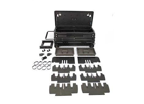DU-HA Black squad box w/internal latch & slide bracket portable storage/gun case Main Image