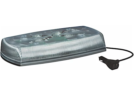 Ecco Safety Group Led minibar: reflex, 15in, 12-24vdc, 18 flash patterns, magnet mount, clear dome, amber illumination Main Image