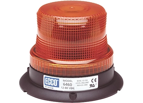 Ecco Safety Group LED BEACON: LOW PROFILE, 12-80VDC, PULSE8 FLASH, AMBER