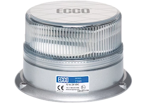 Ecco Safety Group LED BEACON: REFLEX, 12-24VDC, CLEAR LENS, AMBER ILLUMINATION