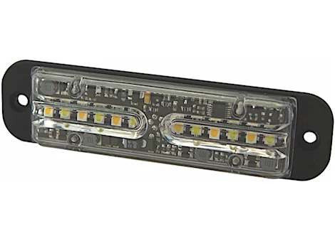 Ecco Safety Group Directional led: split color/surface mount/12 flash patterns/12-24vdc/amber/clea Main Image