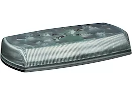 Ecco Safety Group Led minibar: reflex, 15in, 12-24vdc, 18 flash patterns, clear dome, amber/clear