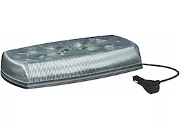Ecco Safety Group Led minibar: reflex, 15in, 12-24vdc, 18 flash patterns, magnet mount, clear dome, amber illumination