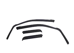 EGR 18-c wrangler jl unlimited in-channel window visors front & rear set matte black