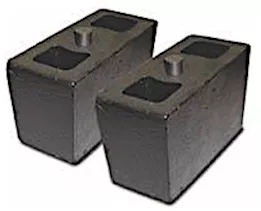 ProComp 3in rear lift block; 2 aluminum riser blocks; dual pin; not vehicle specific