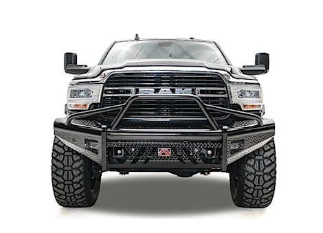 Fab Fours Inc. 19-c ram 2500/3500 new body style black steel front bumper w/pre-runner guard Main Image