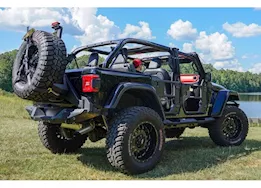 Fab Fours Inc. 18-c jeep jl rear slant back tire carrier