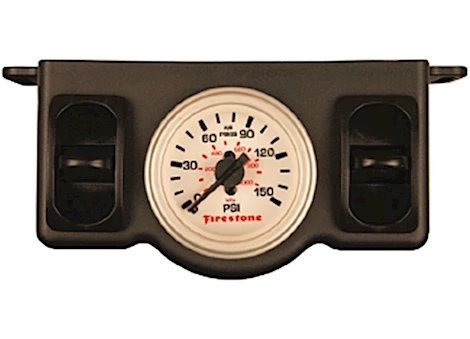 Firestone Plastic dual pneumatic white gauge Main Image