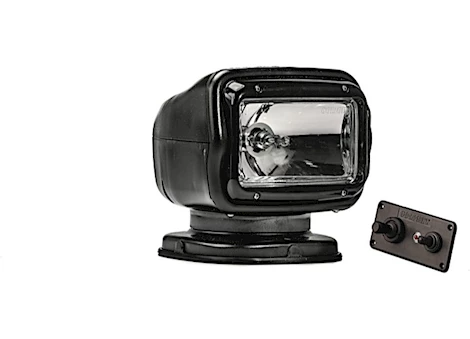 Golight RadioRay GT Series Permanent Mount Halogen Spotlight w/Hardwired Remote - Black Main Image