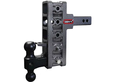 Gen-Y Hitch Mega-duty 2in offset shank 2.5in rise 7.5in drop 2k tw 16k hitch dual-ball pintle lock Main Image