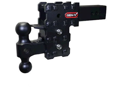 Gen-Y Hitch 2.5in solid shank 5in drop 1.6k tw 16k hitch & gh-051 versa-ball & gh-032 pintle lock Main Image