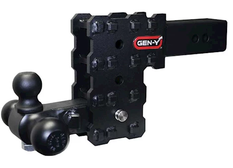 Gen-Y Hitch 2.5in solid shank 5in drop 1.6k tw 16k hitch & gh-051 versa-ball mount & gh-090 bolt on ball Main Image