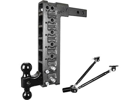 Gen-Y Hitch Mega-duty series, 2in shank, hitch, versa-ball and stabilizer kit (gh-0100) Main Image