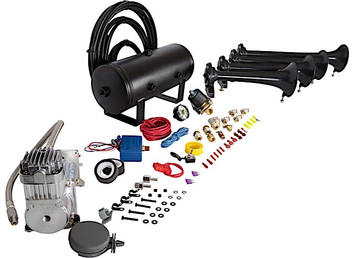 HornBlasters Conductor's Special 232 Train Horn Kit - Black Main Image