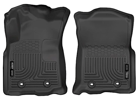 Husky Liner 18-23 TACOMA AT DOUBLE CAB/ACCESS CAB FRONT FLOOR LINERS WEATHERBEATER BLACK