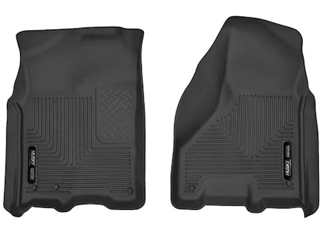 Husky Liner X-Act Contour Front Floor Liners - Black for Crew Cab or Mega Cab