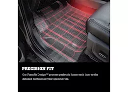 Husky Liner 14-21 tundra crewmax cab pickup 2nd seat floor liner x-act contour series black