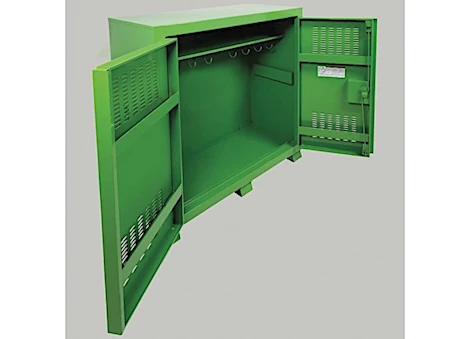 Knaack Safety kage cabinet, 59.4 cu ft, flexible padlock system, no center post, 6in casters incl Main Image
