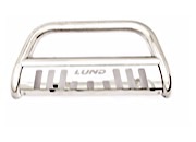 Lund International 09-16 ram 1500 bull bar w/led light bar stainless steel
