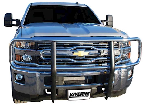 Luverne Truck Equipment 11-14 silverado/sierra 2500/3500 upright package only grille guard 2in chrome Main Image