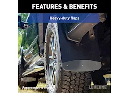 Luverne Truck Equipment 20-c silverado 2500/3500 textured rubber mud guards-rear dually 23in