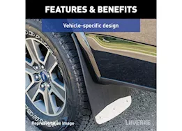Luverne Truck Equipment 20-c silverado 2500/3500 textured rubber mud guards-rear dually 23in