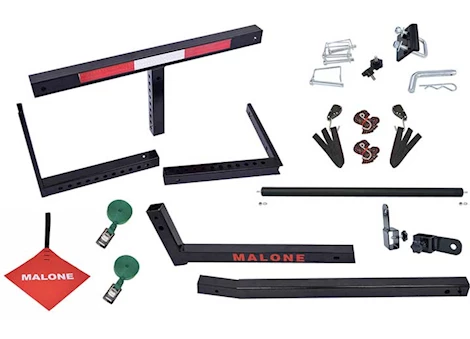 Malone Auto Racks Axis Angler Truck Bed Extender with Load Roller Bundle
