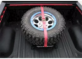 N-Fab Inc Universal bed mounted tire carrier - red