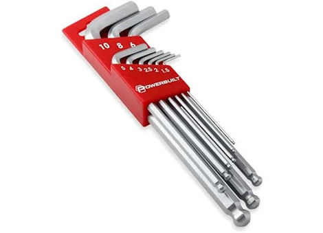Powerbuilt/Cat Tools 9 piece metric long arm hex key wrench set Main Image