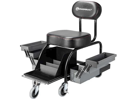 Powerbuilt/Cat Tools Professional shop seat w/ 6 expandable side trays & front organizer tray Main Image
