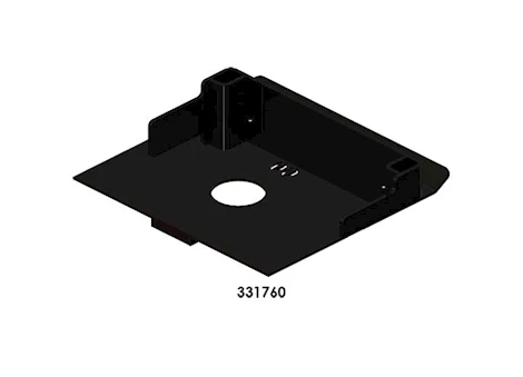 PullRite SuperGlide Quick Connect Capture Plate for 13-5/8"W Trailair Rota-Flex/Road Armor Pin Boxes
