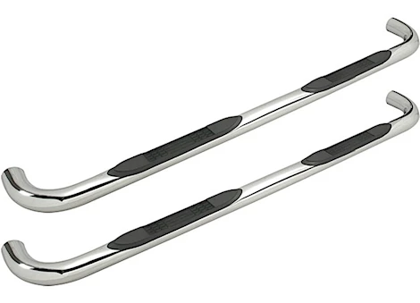 ProMaxx Cab Length 3-inch Round Nerf Bars - Stainless Steel Main Image