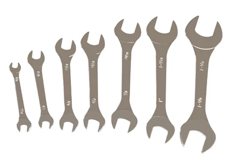PERFORMANCE TOOL 7-PIECE SUPER THIN SAE WRENCH SET