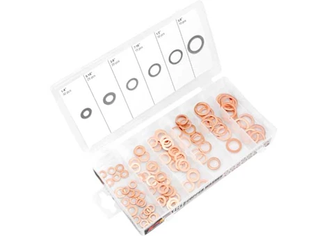Performance Tool 110 pc copper washer asst Main Image