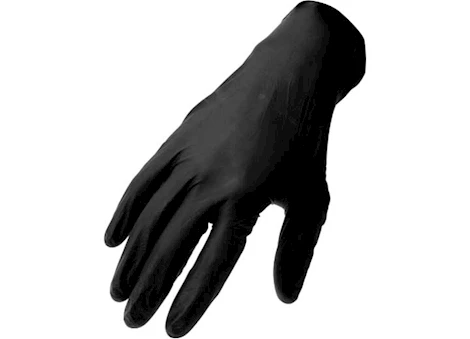 PERFORMANCE TOOL DISPOSABLE 5 MIL, BLACK NITRILE GLOVES W/TEXTURED FINGER TIPS-100/BX-SIZE L