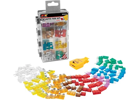 PERFORMANCE TOOL 113-PIECE AUTO FUSE KIT WITH TESTER