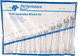 Performance Tool 14pc met combo wrench set